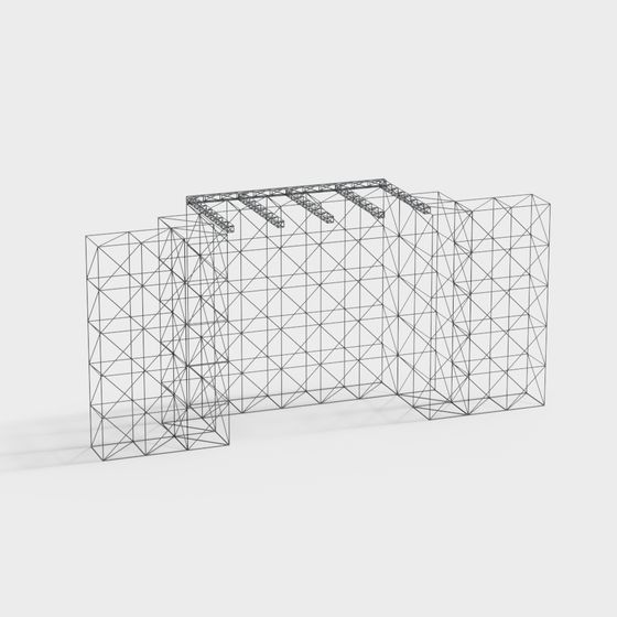 Future Building Frame 3D model