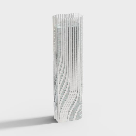 Futuristic Skyline Skyscraper 3D model - City Wings