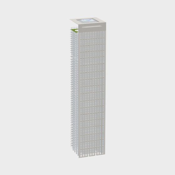 Futuristic City Light Skyscraper 3D model