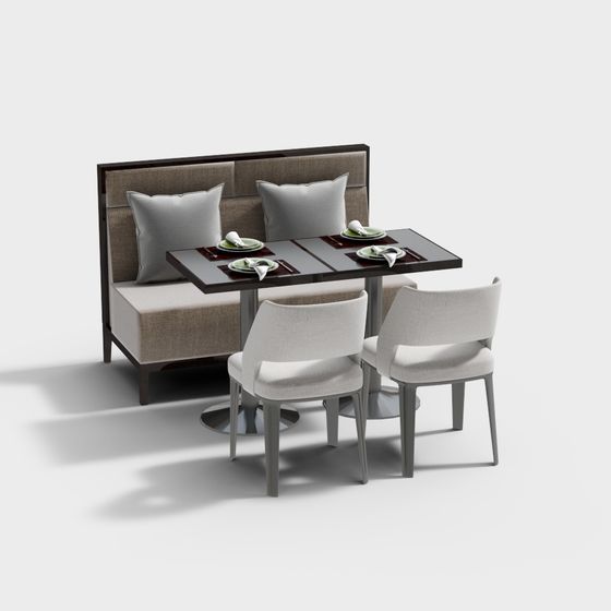 Urban Corner Dining Table 3D model