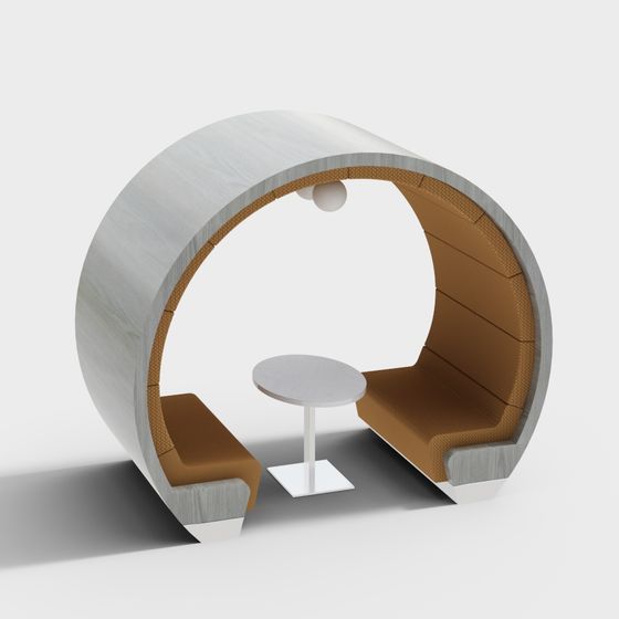 Sleek Relaxation Zone 3D model