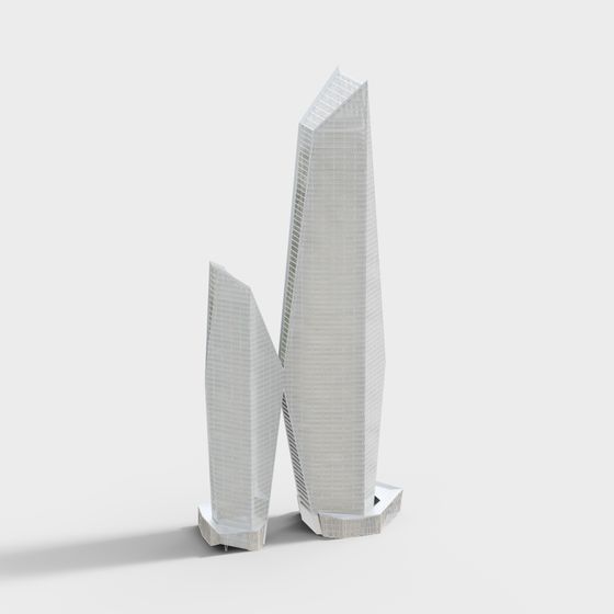 City Wings Futuristic Building 3D model