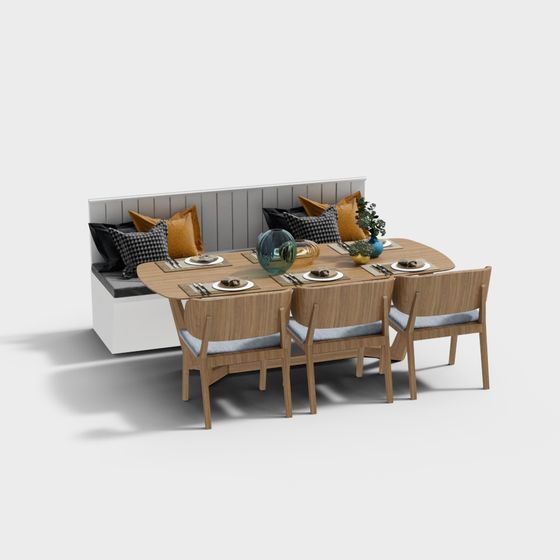 Cozy Dining Set 3D model