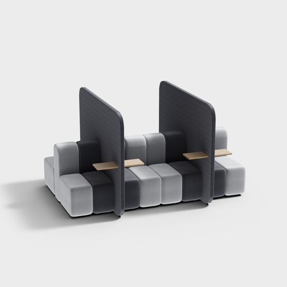 Urban Retreat Sofa 3D model for Cozy Spaces