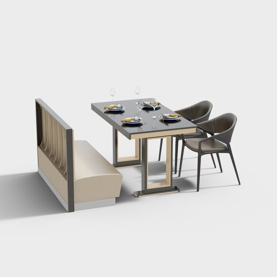 Urban City Dining Table 3D model