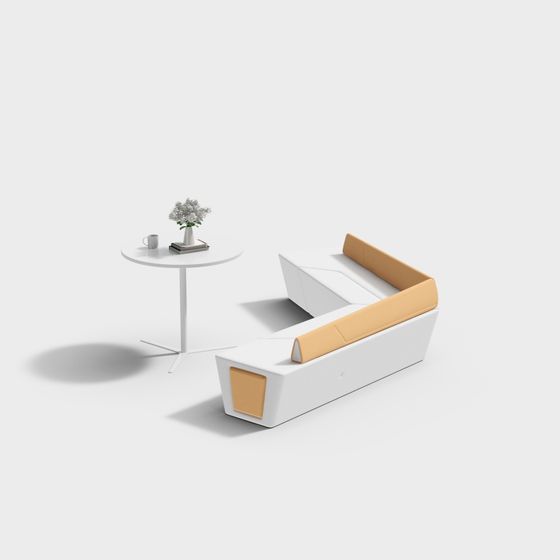 Stylish Urban Corner Sofa 3D Model for Modern Spaces