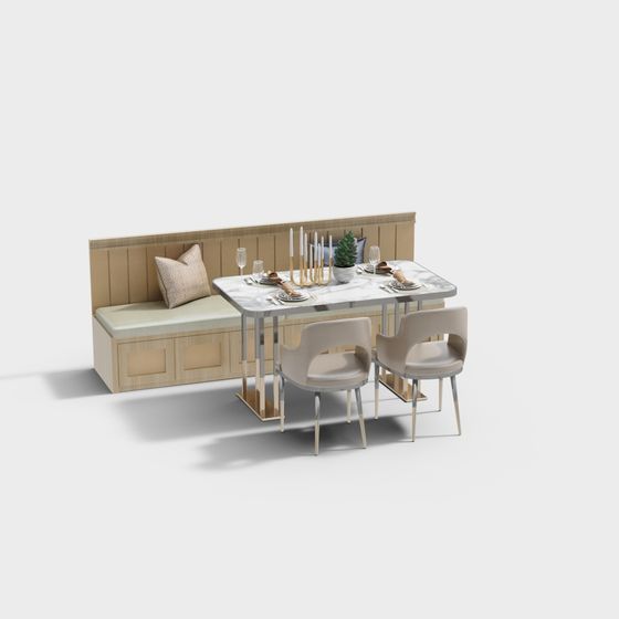 Cozy Dining Nook 3D model