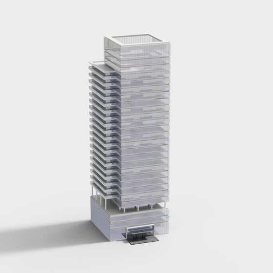 Urban Skyline Tower 3D model