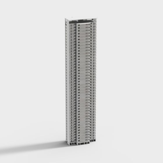 Urban Skyline 3D Model