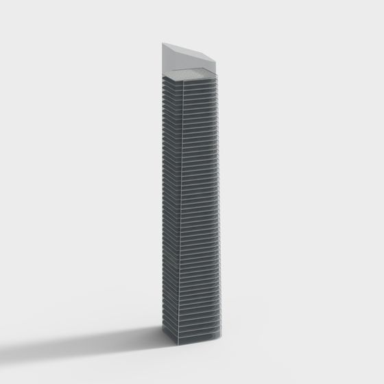 Urban Light Skyscraper 3D model