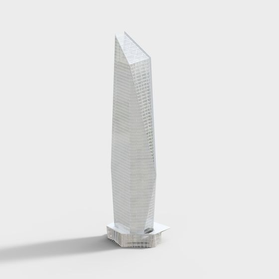 Future Skyscraper City of Light 3D model
