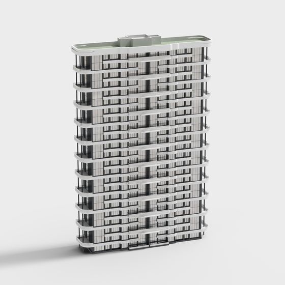 Urban Horizon Futuristic High-Rise 3D model