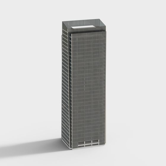 Stunning High-Rise Building 3D model in Low-Poly Style