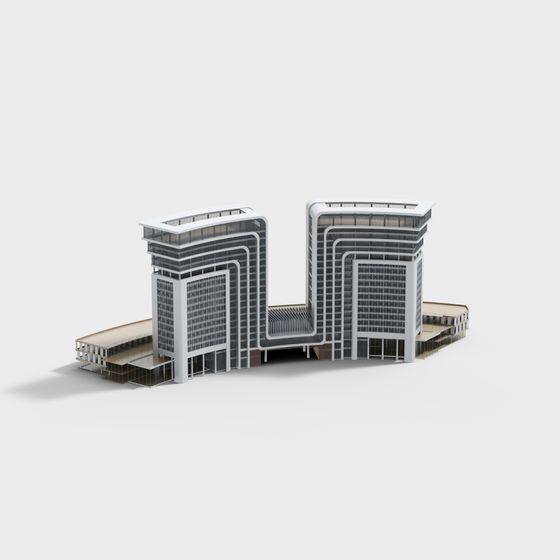 Urban Horizon Futuristic 3D model