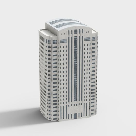 Urban Horizon Futuristic Skyscraper 3D model