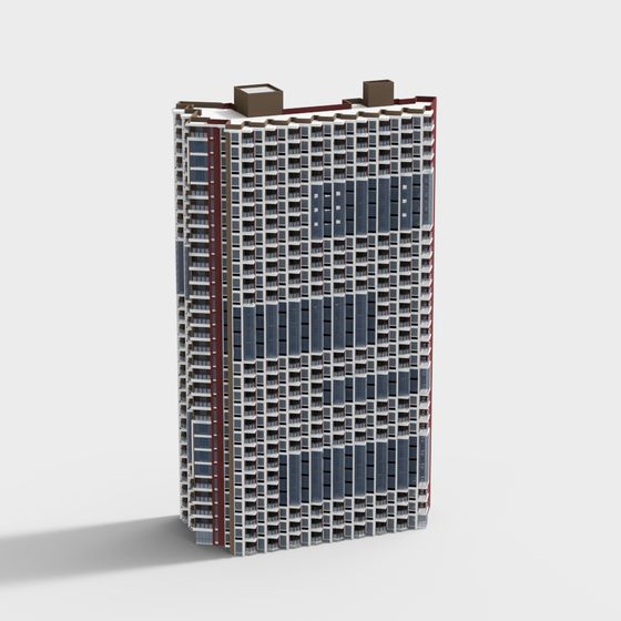 Urban Horizon Futuristic Skyscraper 3D model