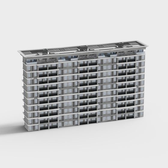 Urban Horizon Futuristic Skyscraper 3D model