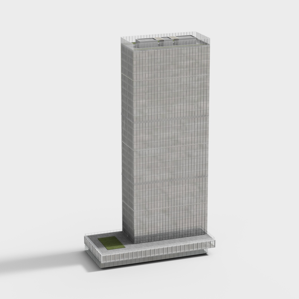 World Trade Center 3D Model – Detailed Urban Landmark