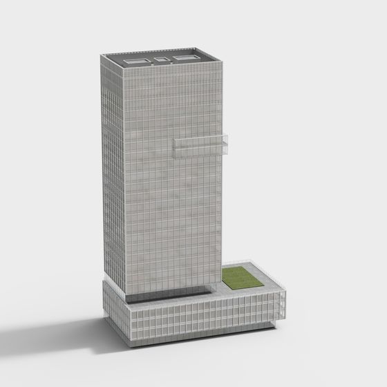 Modern Skyscraper 3D model - City of Light