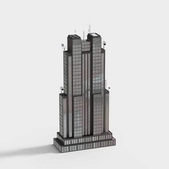 Modern Skyscraper 3D Model for Urban Designs