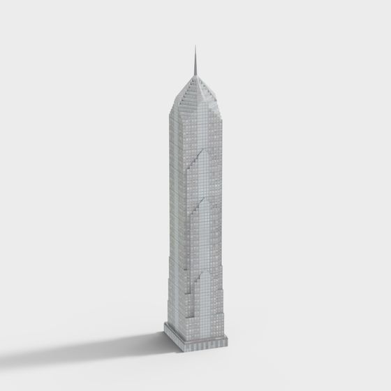 Stunning Skyscraper 3D model with Unique Geometry