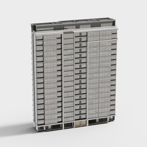 Urban Skyscraper 3D Model