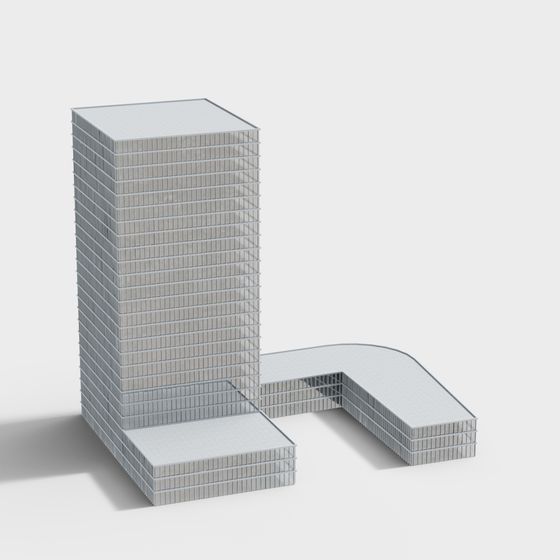 City Tower 3D model – Futuristic Skyscraper Design