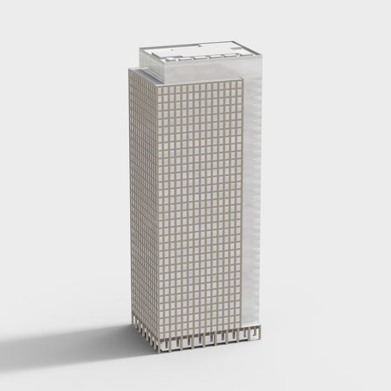 Urban Grid Tower 3D model