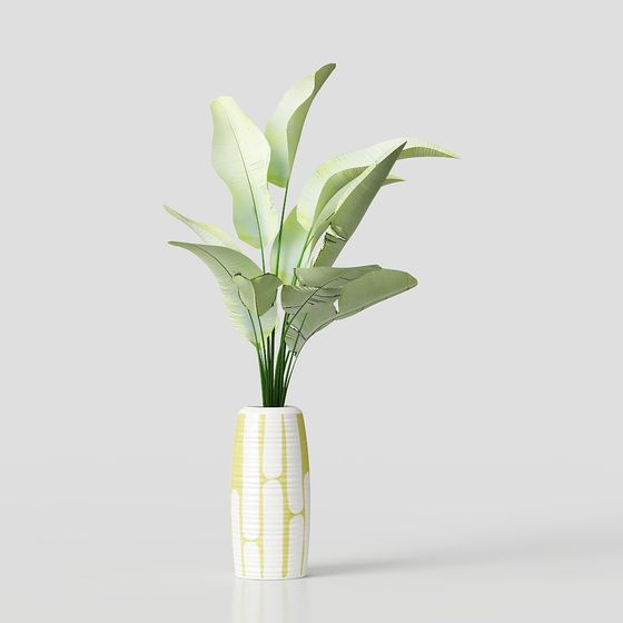 Natural Elegance Vase 3D model for Creative Spaces