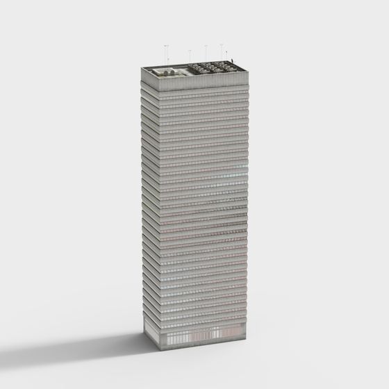 Urban Skyscraper 3D Model