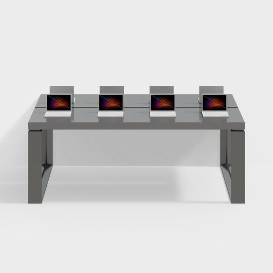 Futuristic Office Desk 3D model