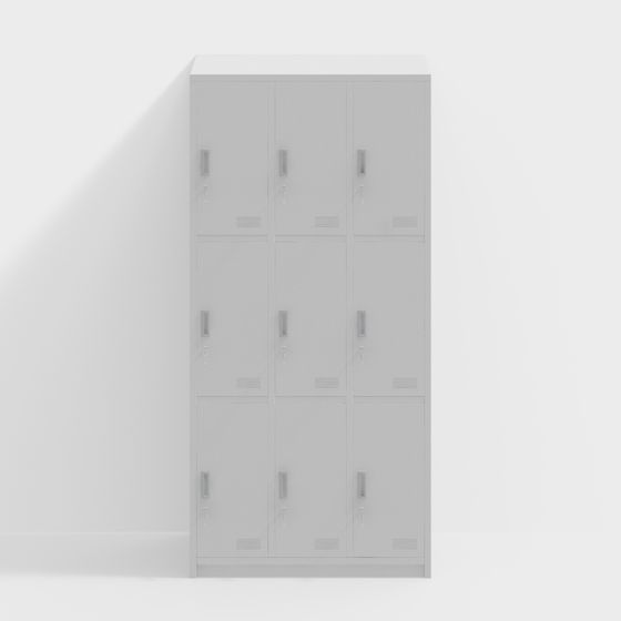 Stylish School Locker 3D model