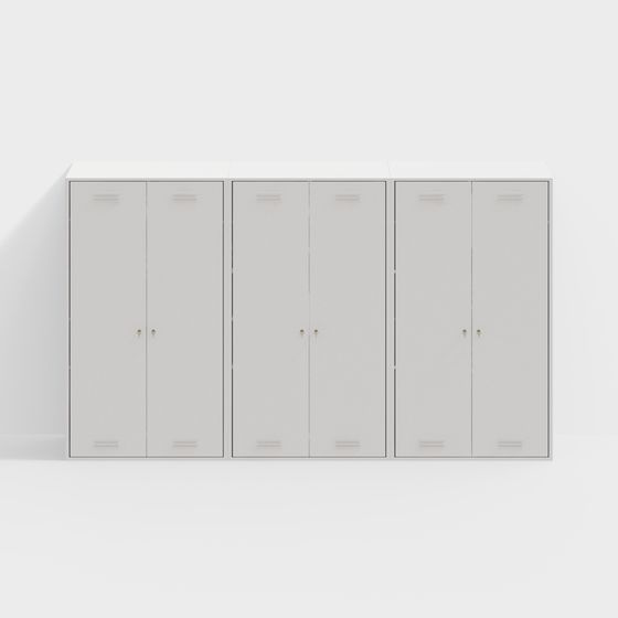 Sleek Modern Storage Cabinet 3D model