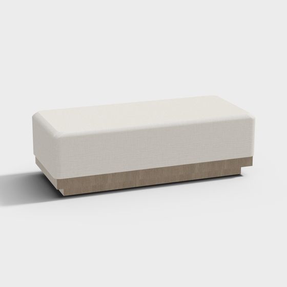 Beige Locker Room Chairs 3D Model