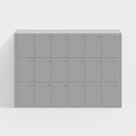 Sleek and Functional Storage Cabinet 3D model