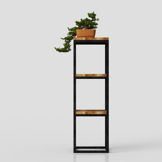 ต้นไม้ในกระถางในห้องเครื่องแป้ง