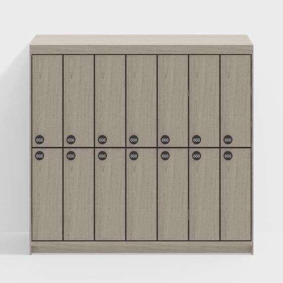 Stylish Storage Cabinet 3D Model for Modern Interiors