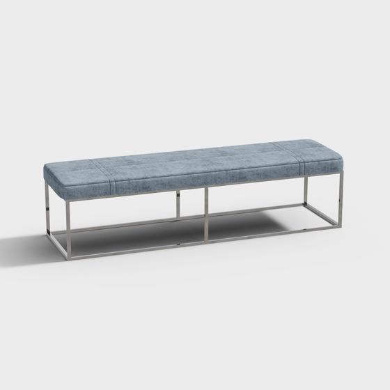 Urban Bench 3D model for Modern Spaces
