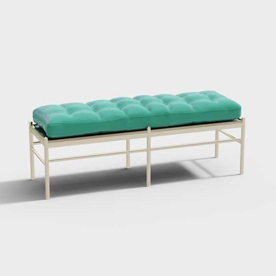 Elegant Bench 3D model for Contemporary Spaces
