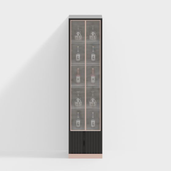 Stylish Display Cabinet 3D Model