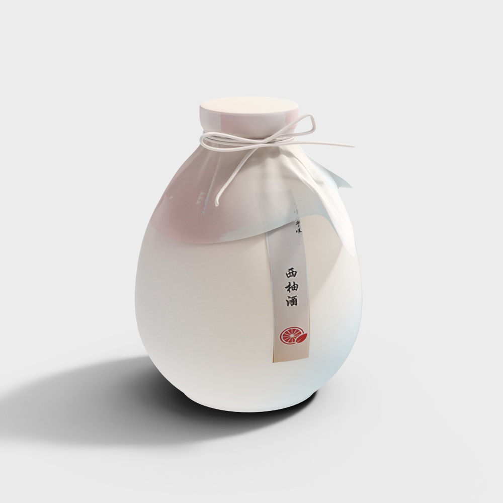 Lemon Scented Bottle 3D Model