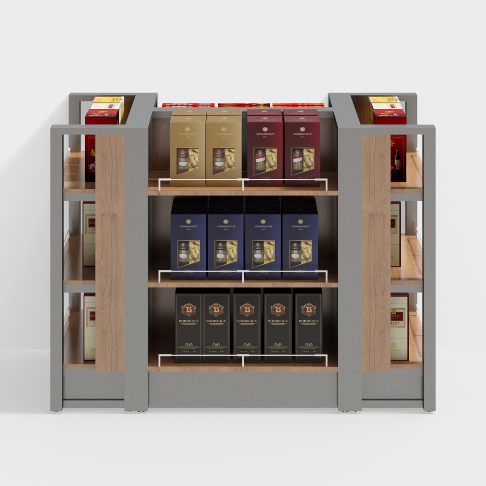 Low Poly Stylish Shelf 3D model