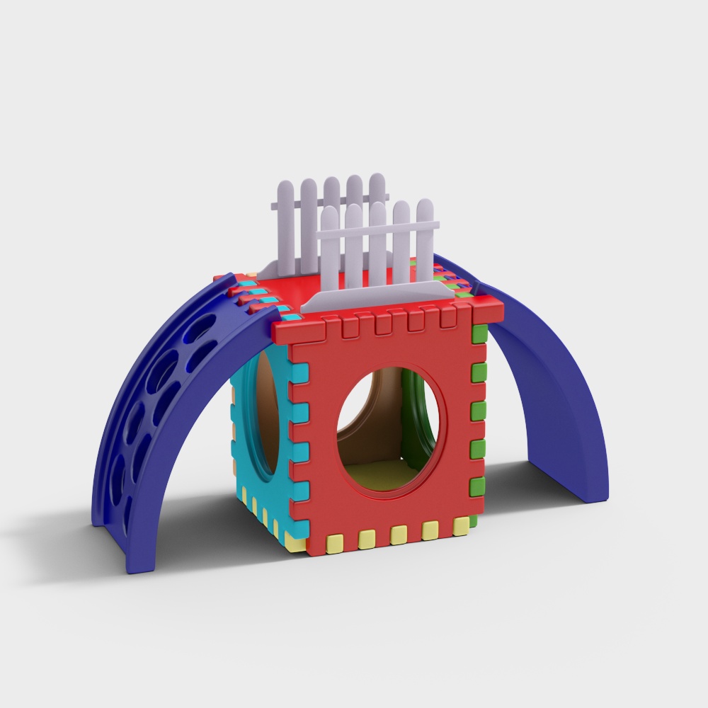 Colorful Children's Playground 3D model
