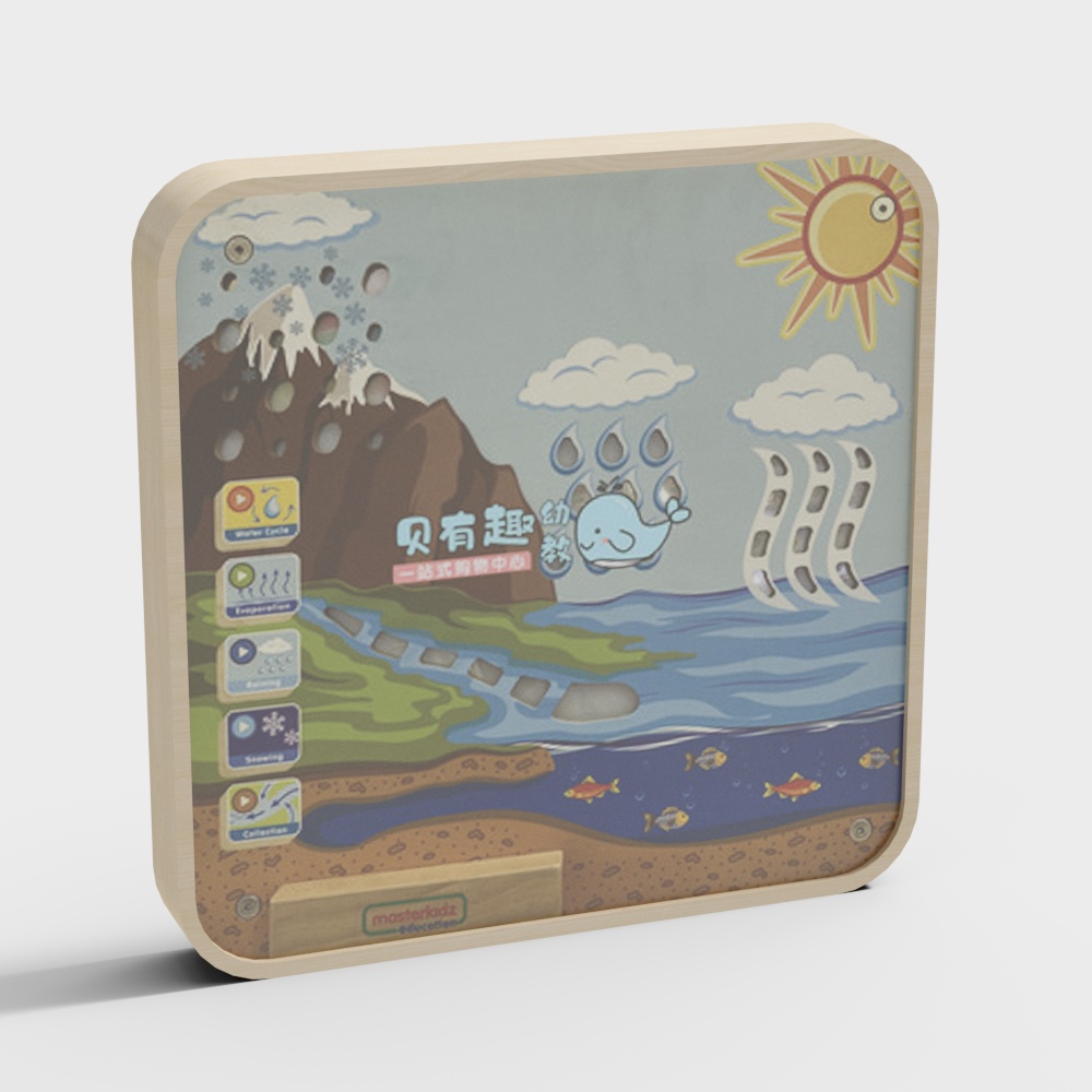 Kindergarten corridor wall puzzle early education board