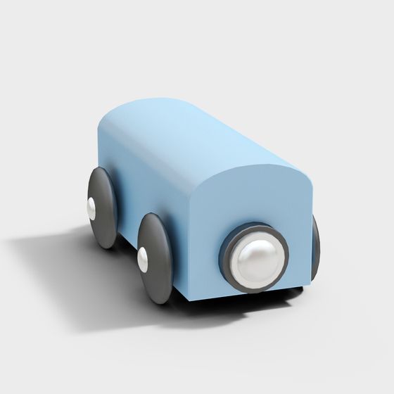 Charming Playful Car 3D model for Kids' Spaces