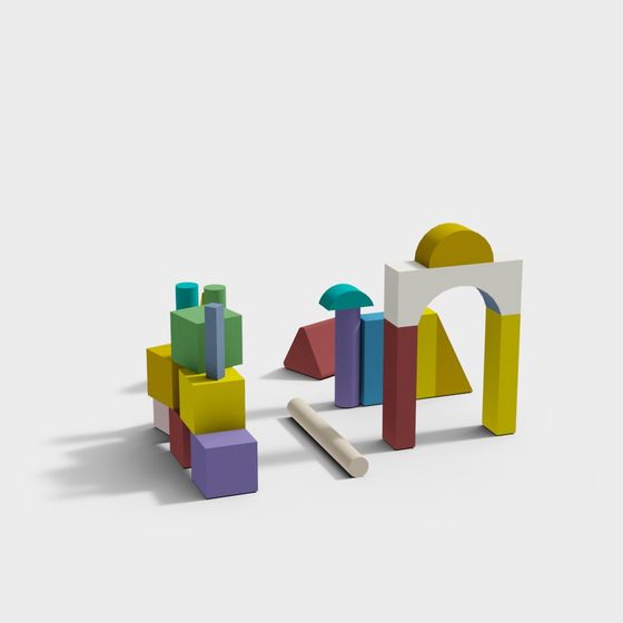 Vibrant Low-Poly 3D Models Collection