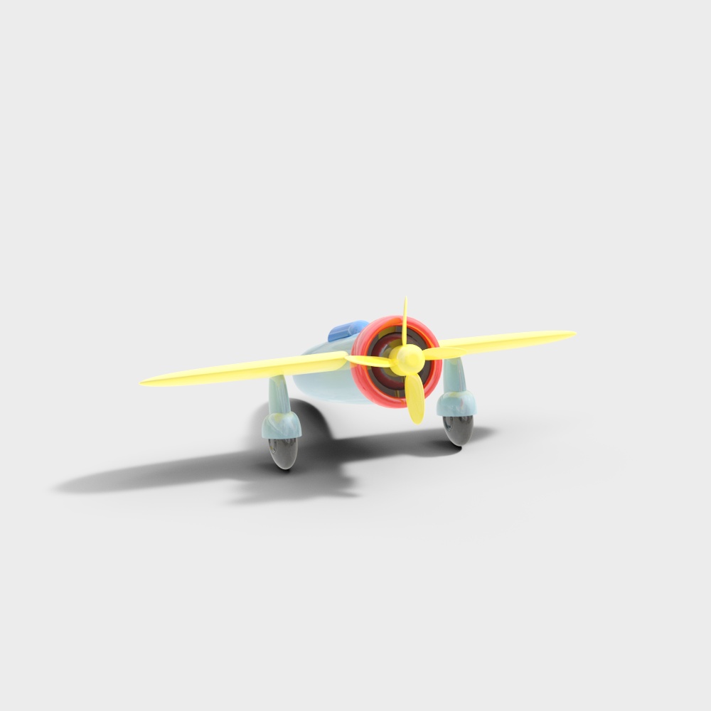 Childhood Dream Colorful Airplane 3D model