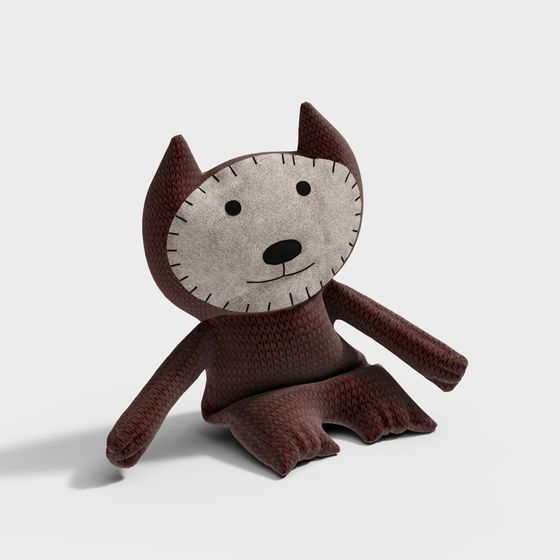 Charming Fluffy Kitten 3D model for Creative Projects