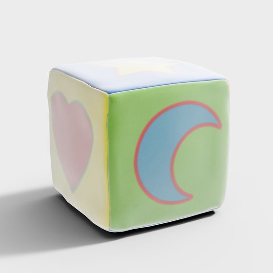 Colorful Building Blocks 3D model