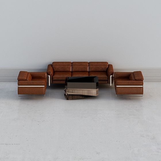 Urban Leather Suite 3D model